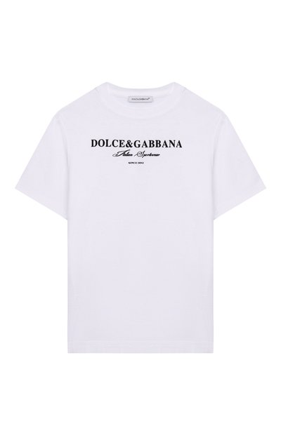Хлопковая футболка DOLCE & GABBANA, арт. L4JTHU/G7PBN/2-6
