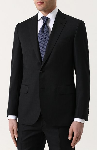 Шерстяной костюм с пиджаком на двух пуговицах BRIONI, арт. RA0G00/PZA16/MADIS0N/2, фото 2