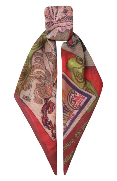 Женский шелковый платок русские сезоны GOURJI, арт. 91152537/51172