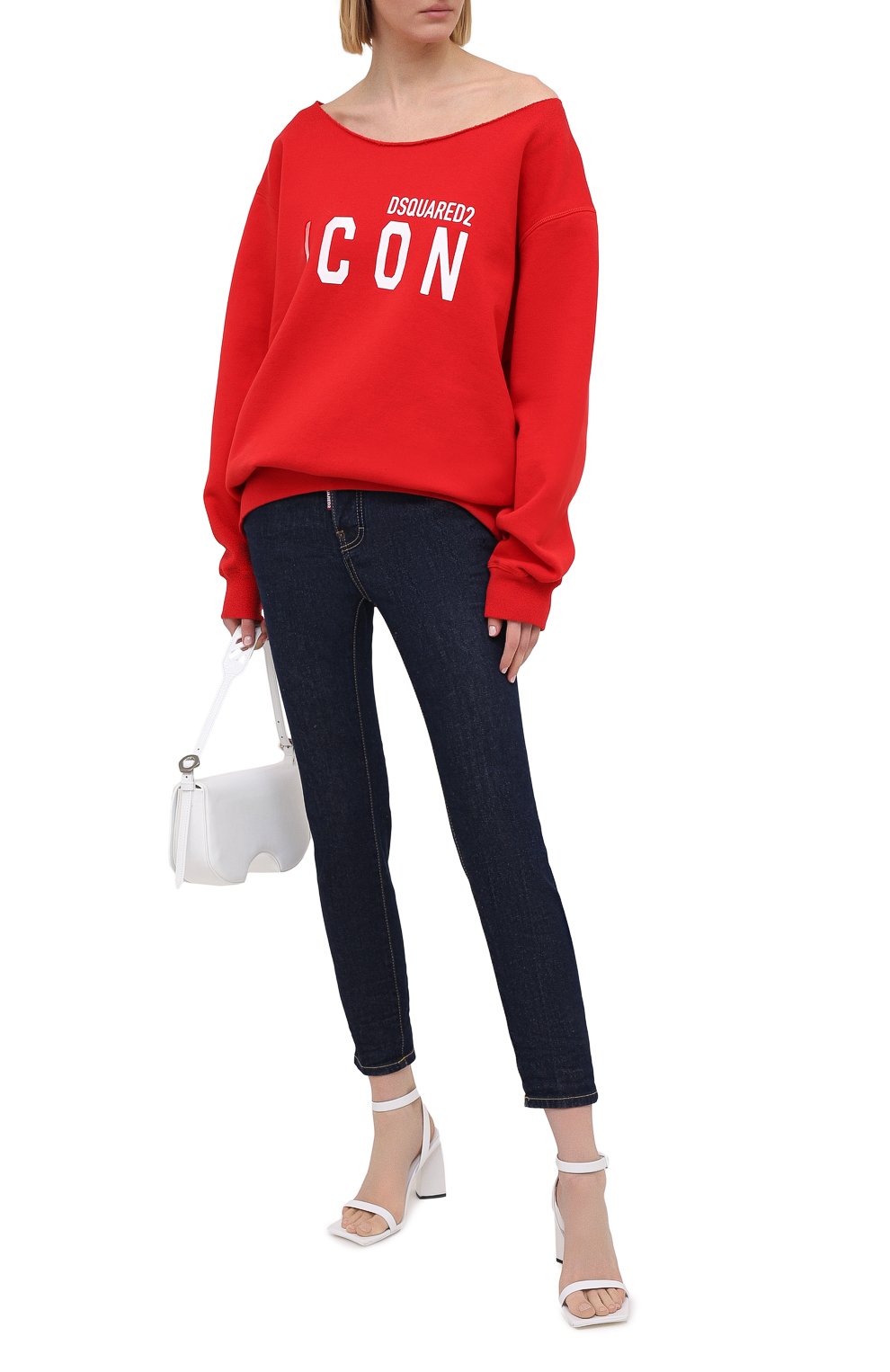 Джинсы DSQUARED2 темно-синего цвета по цене 41200 руб., арт. S80LA0018/S30595, фото 2 Джинсы DSQUARED2, арт. S80LA0018/S30595, фото 2