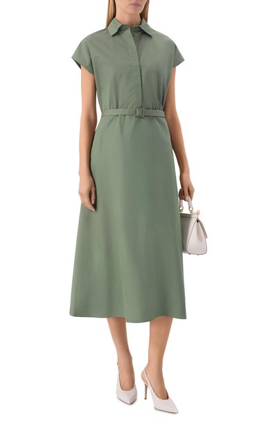 Женское платье из хлопка и шелка MVST, арт. M26.2PW.D017/F084 P0P MIST0 SETA