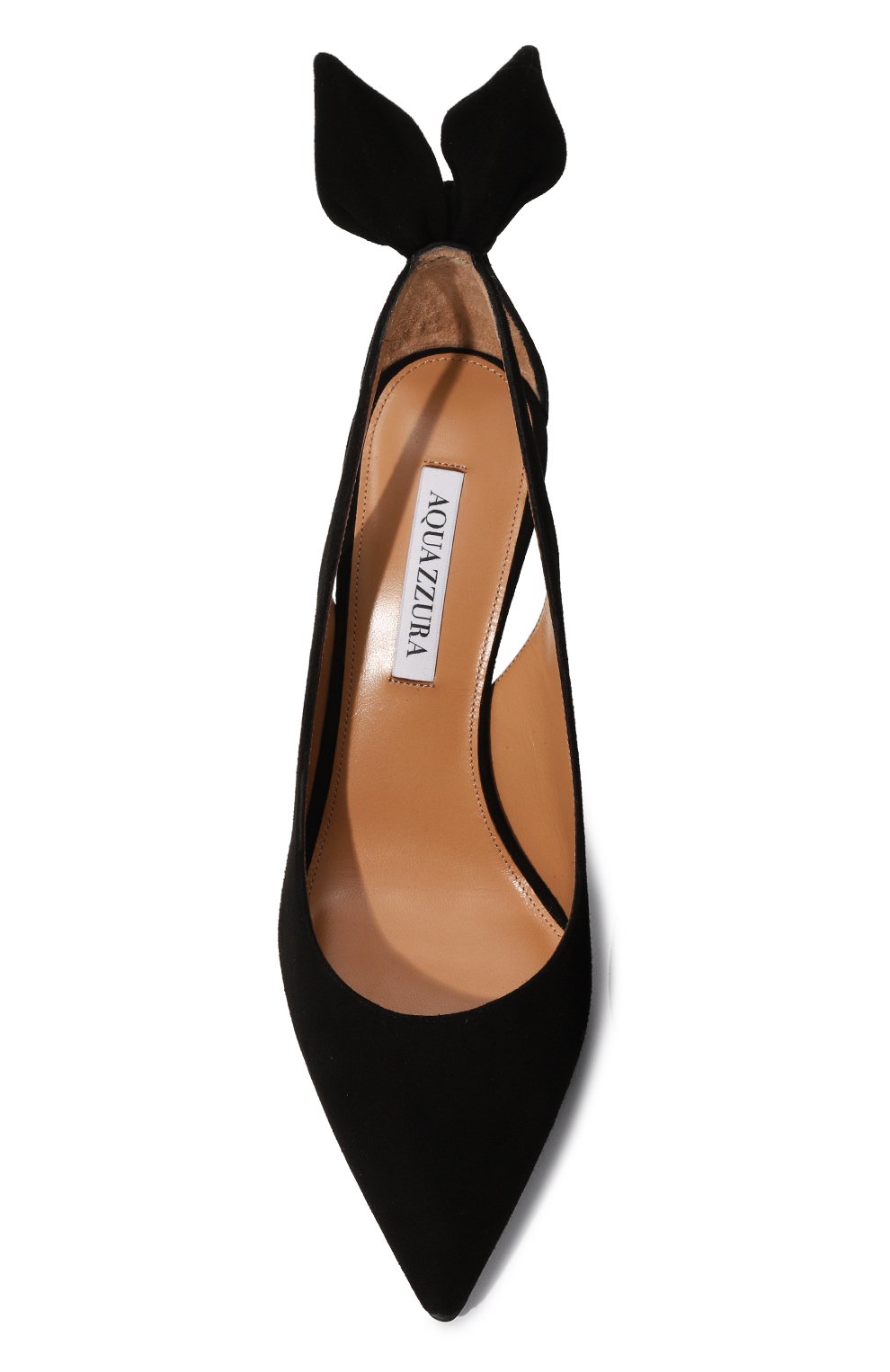 Замшевые туфли bow tie 85 AQUAZZURA, арт. DENMIDP0-SUE-000, фото 6