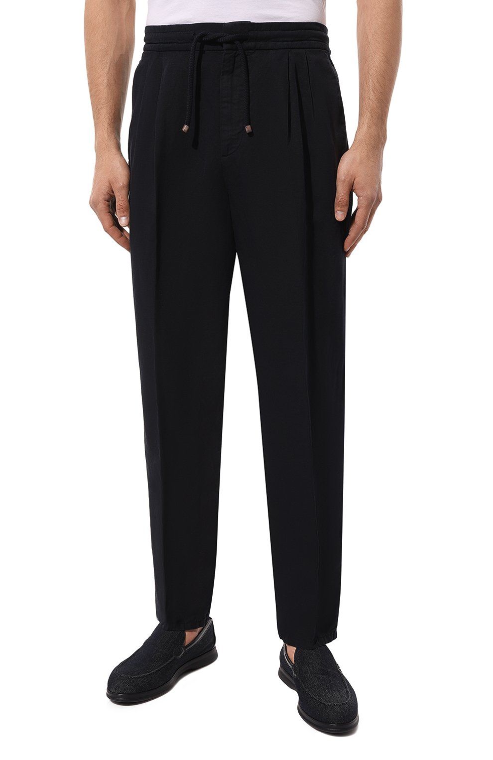 Брюки изо льна и хлопка BRUNELLO CUCINELLI, арт. M291DE1710, фото 3