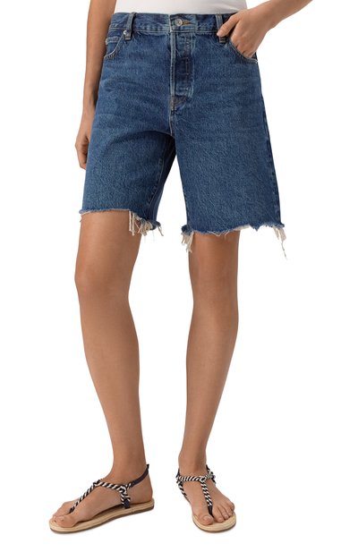 Джинсовые шорты FRAME DENIM синего цвета по цене 42850 руб., арт. 4004RF210, фото 3 Джинсовые шорты FRAME DENIM, арт. 4004RF210, фото 3