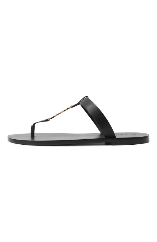 Кожаные шлепанцы Cassandre Saint Laurent 775806/DWETT Чёрный  775806/DWETT Фото 4