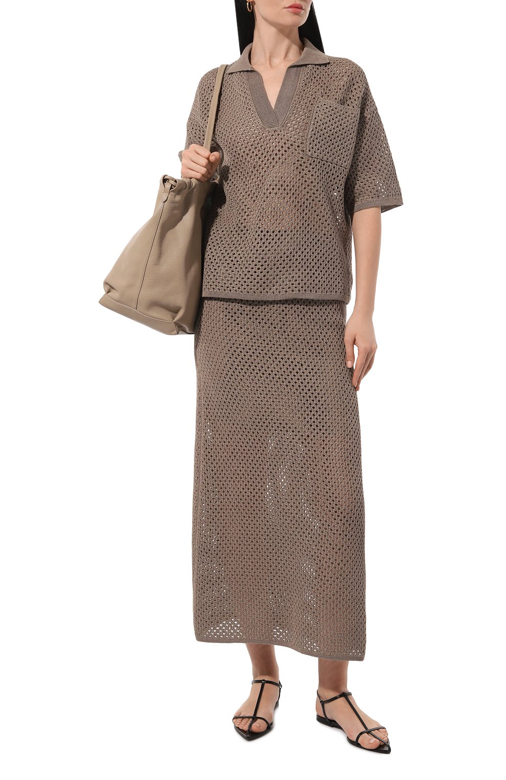 Хлопковая юбка BRUNELLO CUCINELLI, арт. M7876B1345, фото 2