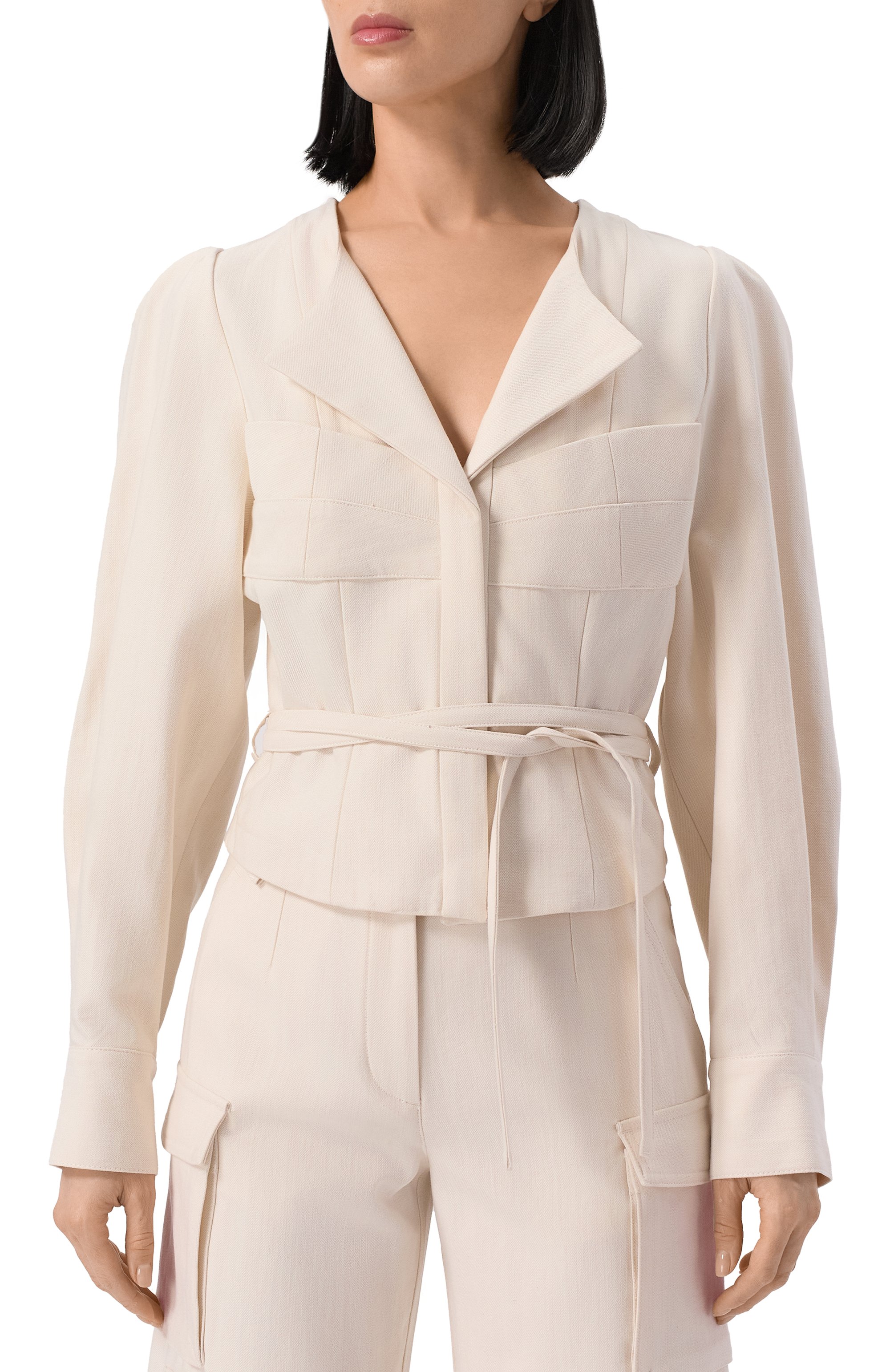 Блузка IRO кремового цвета по цене 52750 руб., арт. WP16PARISA, фото 3 Блузка IRO, арт. WP16PARISA, фото 3