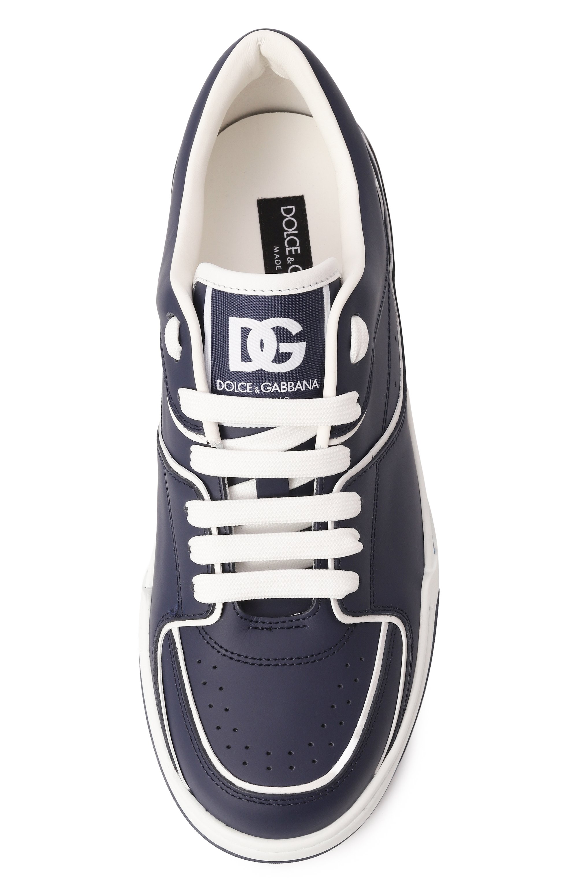 Кожаные кеды new roma DOLCE & GABBANA, арт. CS2036/AY953, фото 6