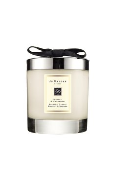 Свеча ароматная mimosa & cardamom JO MALONE LONDON бесцветного цвета, арт. L51H-01 | Фото 1 (Материал внутренний: Не назначено; Региональные ограничения белый список (Axapta Mercury): Не проставлено; Нос: Не проставлено; Статус проверки: Проверена категория; Ограничения доставки: flammable)