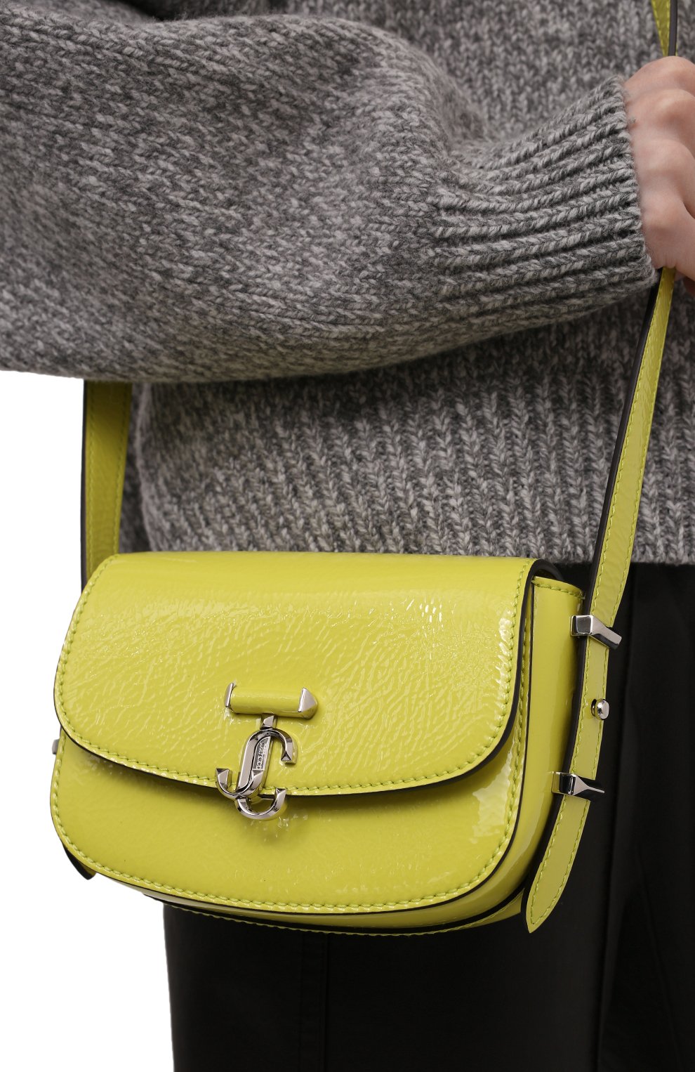 Сумка varenne small JIMMY CHOO, арт. VARENNE SATCHEL/S/NGD, фото 2