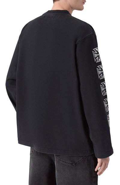 Хлопковый лонгслив VETEMENTS, арт. ME76LS172B/1100 INTERL0CK, фото 4