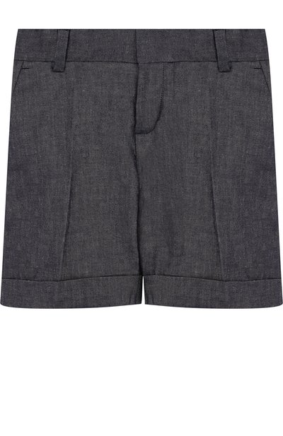 Шорты из смеси хлопка и льна с отворотами MARC JACOBS (THE), арт. W24167/2A-5A, фото 1