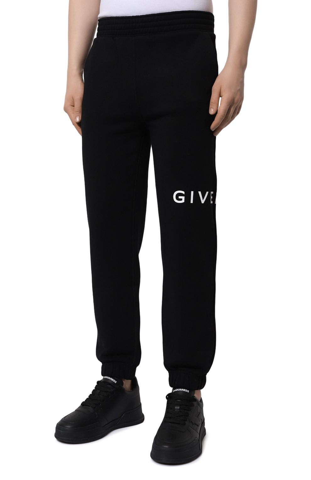Хлопковые джоггеры GIVENCHY, арт. BM514M3YAC, фото 3