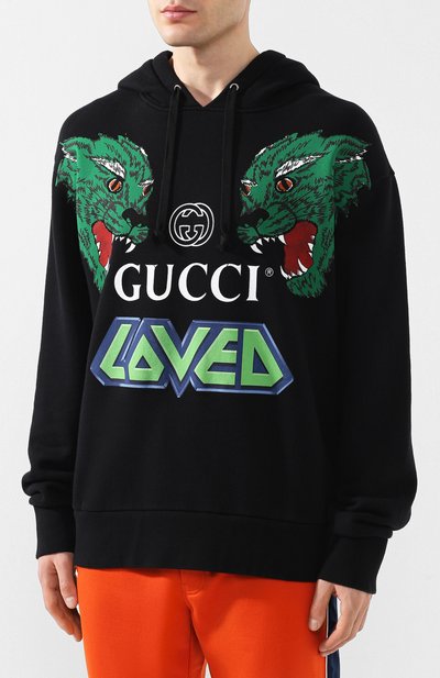 Хлопковое худи GUCCI, арт. 475374/XJAK0, фото 3