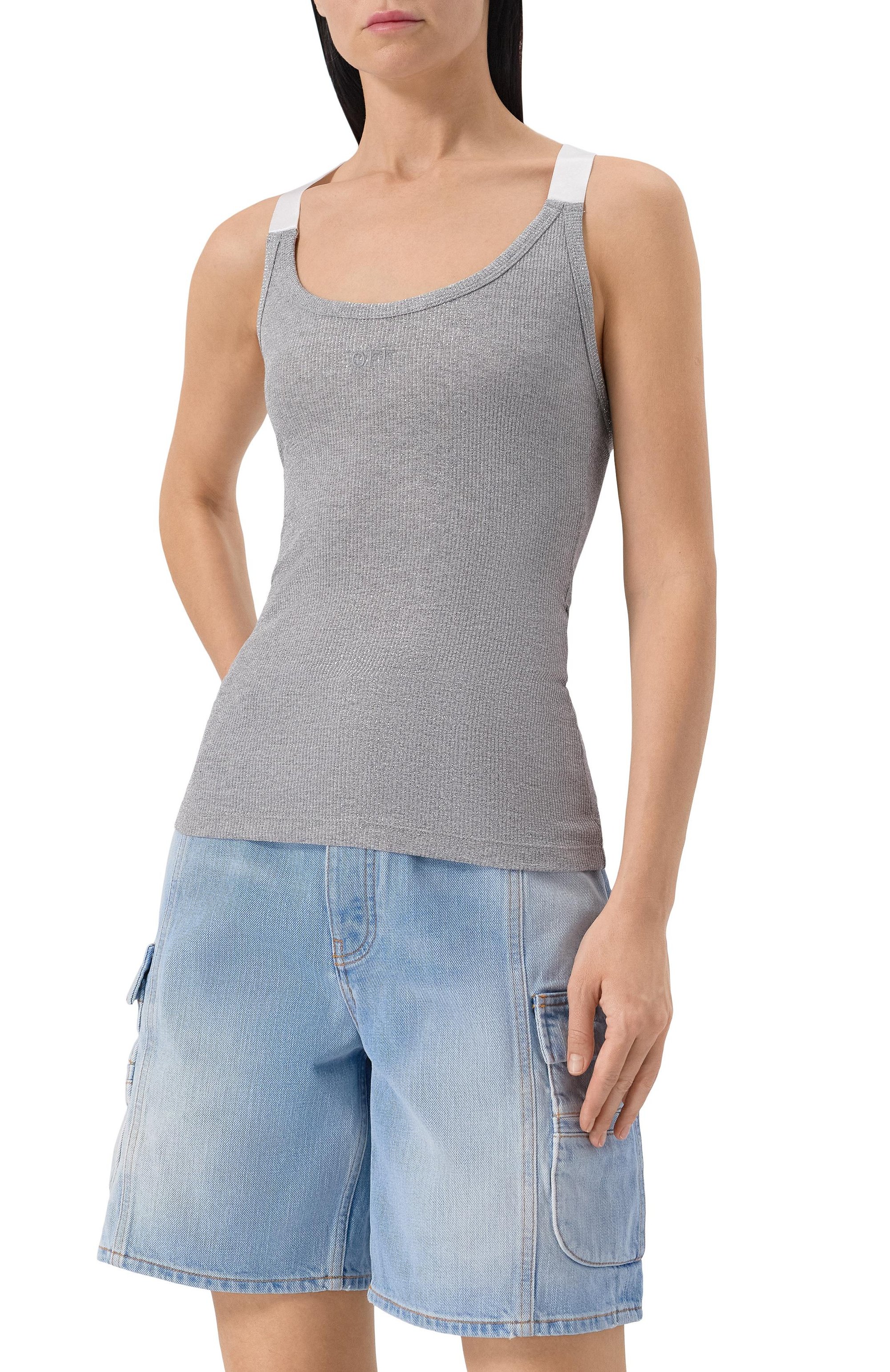 Майка из вискозы OFF-WHITE, арт. 0WAD25SS25JER0027272, фото 3