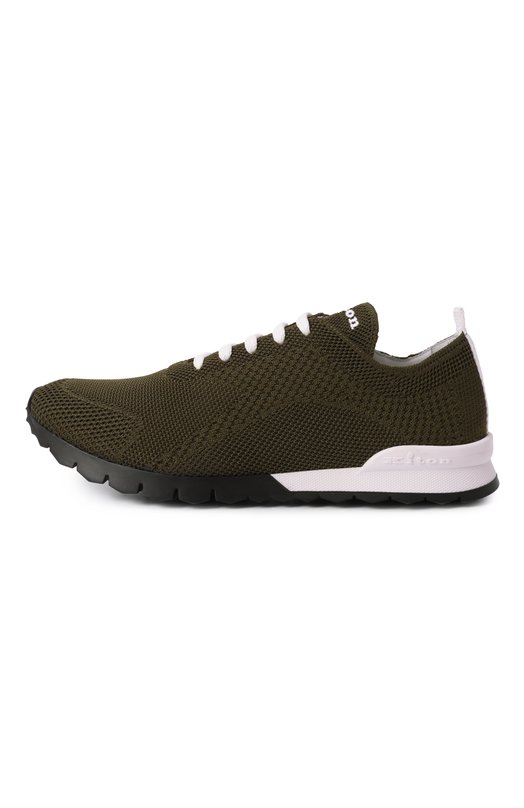 Текстильные кроссовки Kiton USSFITN00809 Хаки  USSFITN00809 Фото 4