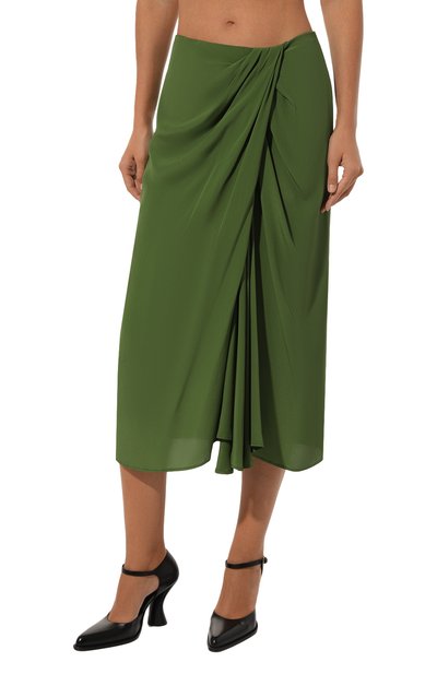 Юбка DRIES VAN NOTEN зеленого цвета по цене 84950 руб., арт. 010806-8169, фото 3 Юбка DRIES VAN NOTEN, арт. 010806-8169, фото 3