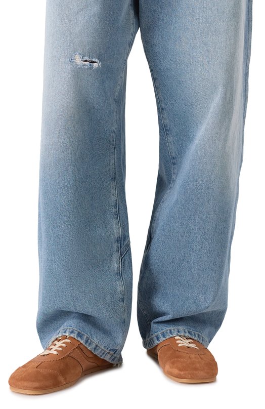 Замшевые кеды Dries Van Noten 021726/0126 Коричневый  021726/0126 Фото 3