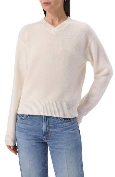 Шерстяной свитер HUGO кремового цвета по цене 22950 руб., арт. 50545092, фото 3 Шерстяной свитер HUGO, арт. 50545092, фото 3