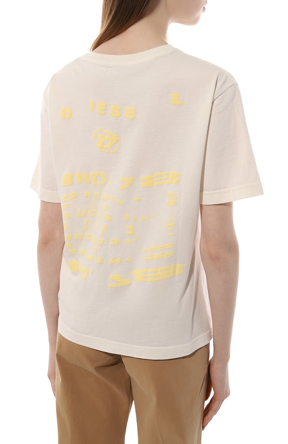 Хлопковая футболка DIESEL, арт. A09184/0SUBA, фото 4
