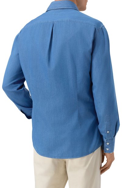 Джинсовая рубашка BRUNELLO CUCINELLI, арт. MR6831718, фото 4