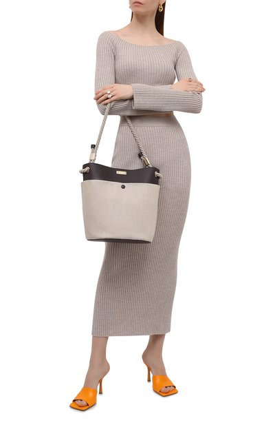 Сумка CHLOÉ кремового цвета по цене 205500 руб., арт. CHC22SS483G11, фото 3 Сумка CHLOÉ, арт. CHC22SS483G11, фото 3