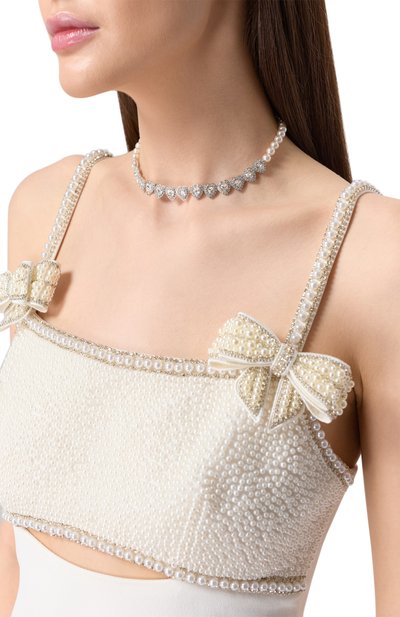 Колье ariana grande x swarovski SWAROVSKI серебряного цвета по цене 35400 руб., арт. 5720861, фото 2 Колье ariana grande x swarovski SWAROVSKI, арт. 5720861, фото 2
