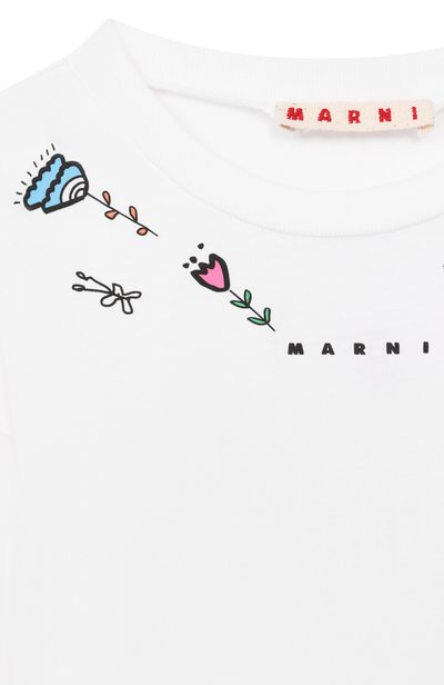 Хлопковый лонгслив MARNI, арт. M01899/M00SG, фото 3