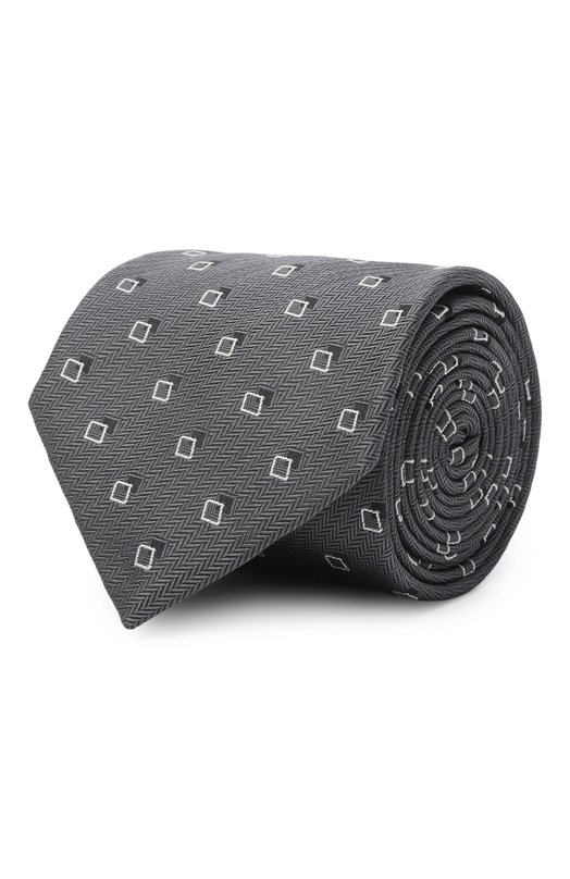Шелковый галстук Brioni 061D00/PD478 Серый 061D00/PD478