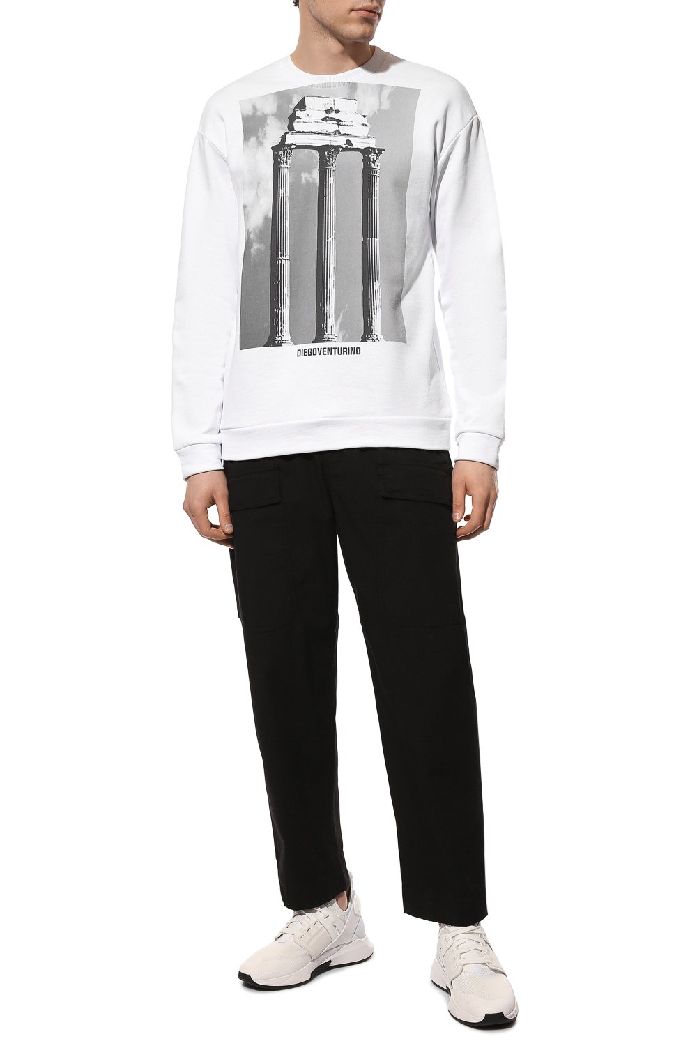 Хлопковый свитшот DIEGO VENTURINO, арт. SS22-DV FLG TAB, фото 2