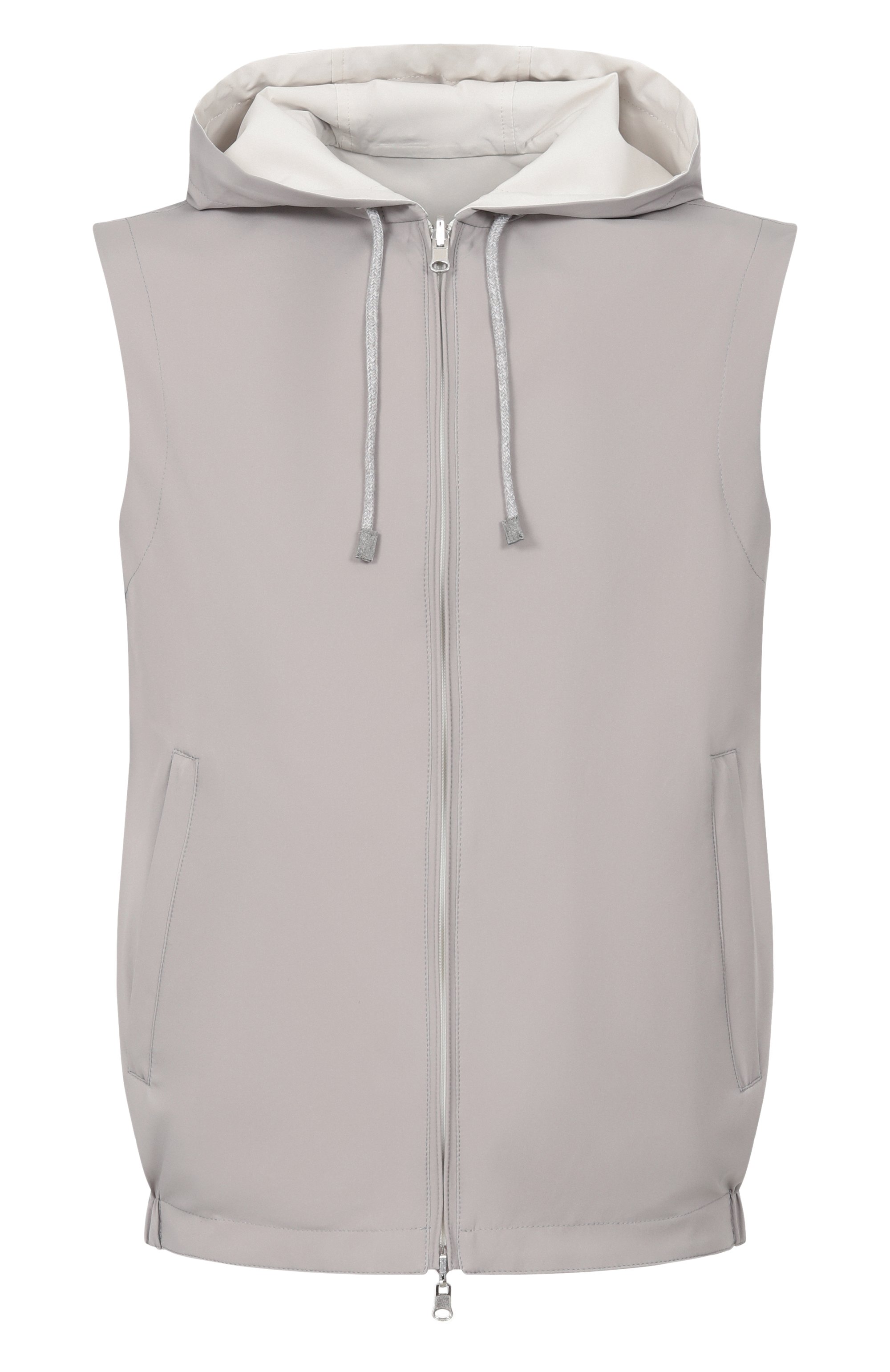 Двусторонний жилет ANDREA CAMPAGNA серого цвета по цене 124000 руб., арт. M0D=RICK/AMEDE0, фото 1 Двусторонний жилет ANDREA CAMPAGNA, арт. M0D=RICK/AMEDE0, фото 1