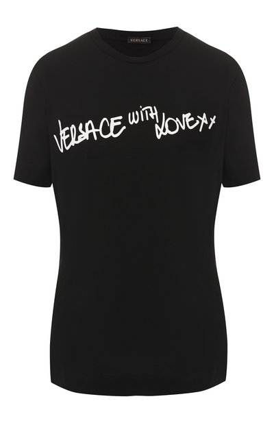 Женская хлопковая футболка VERSACE, арт. A82354/A228806