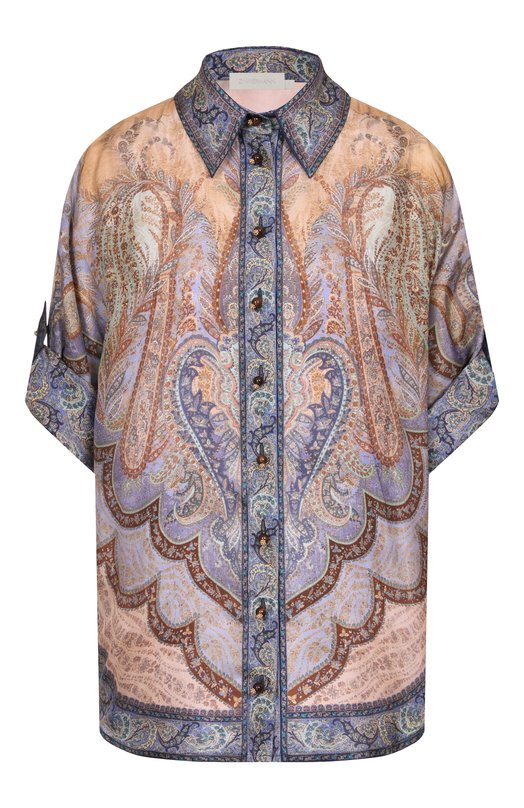 Шелковая рубашка Zimmermann 8624TRS262 Разноцветный 8624TRS262