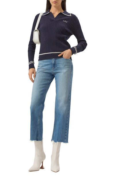 Пуловер из шерсти и вискозы MC2 SAINT BARTH темно-синего цвета по цене 21800 руб., арт. FL0RIANE/03088G, фото 2 Пуловер из шерсти и вискозы MC2 SAINT BARTH, арт. FL0RIANE/03088G, фото 2