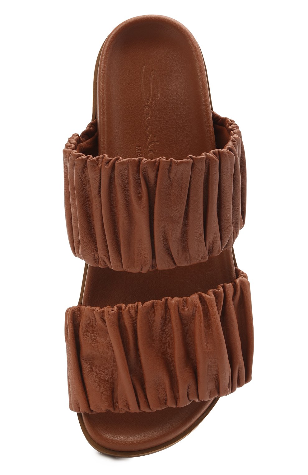 Кожаные шлепанцы SANTONI, арт. WHYE59411FPGTPPTC31, фото 5