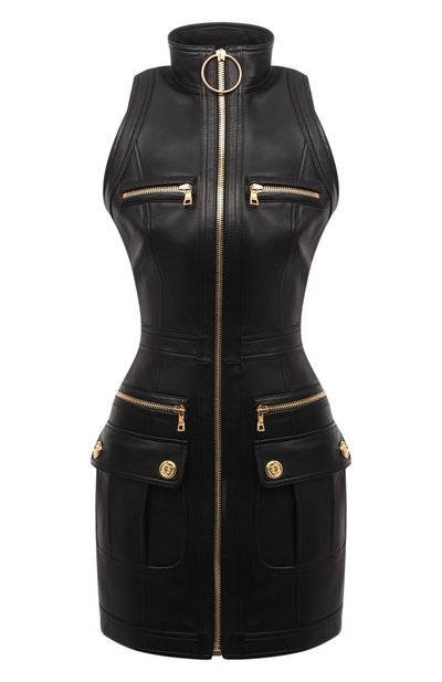 Кожаное платье BALMAIN, арт. WF0R3120/L183, фото 1