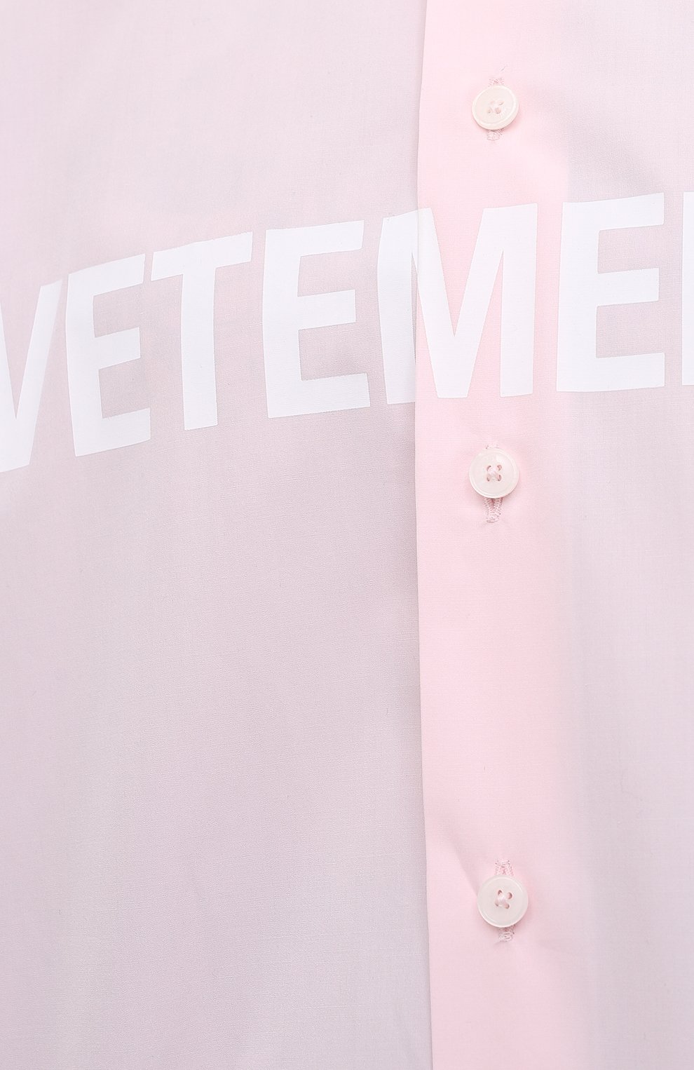 Хлопковая рубашка VETEMENTS, арт. UE51SH300P 1004/W, фото 5