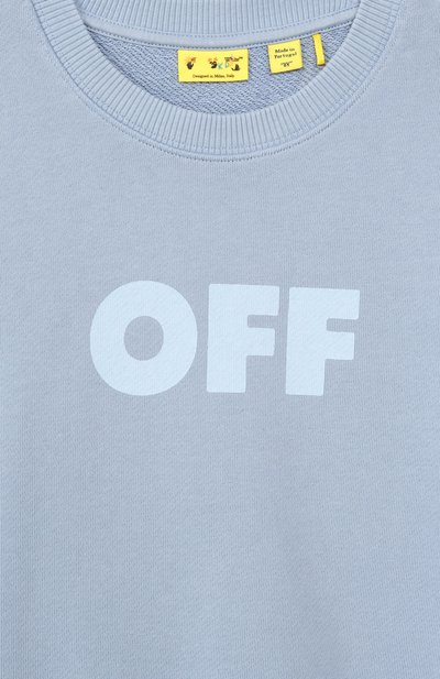 Хлопковый свитшот OFF-WHITE, арт. 0GBA001S26FLE006_001, фото 3
