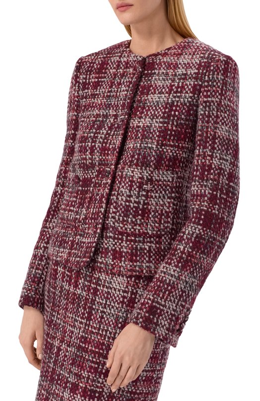 Жакет из кашемира и шелка MVST M25.1MW.J009/UBERTIN0 13441/1 Бордовый  M25.1MW.J009/UBERTIN0 13441/1 Фото 3