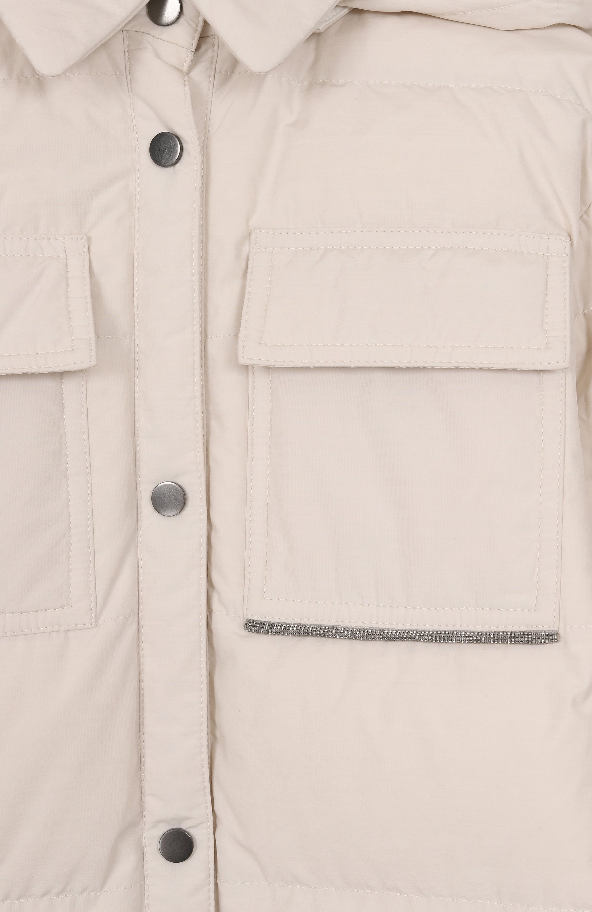 Пуховик BRUNELLO CUCINELLI светло-бежевого цвета по цене 119500 руб., арт. BG501J439A, фото 3 Пуховик BRUNELLO CUCINELLI, арт. BG501J439A, фото 3