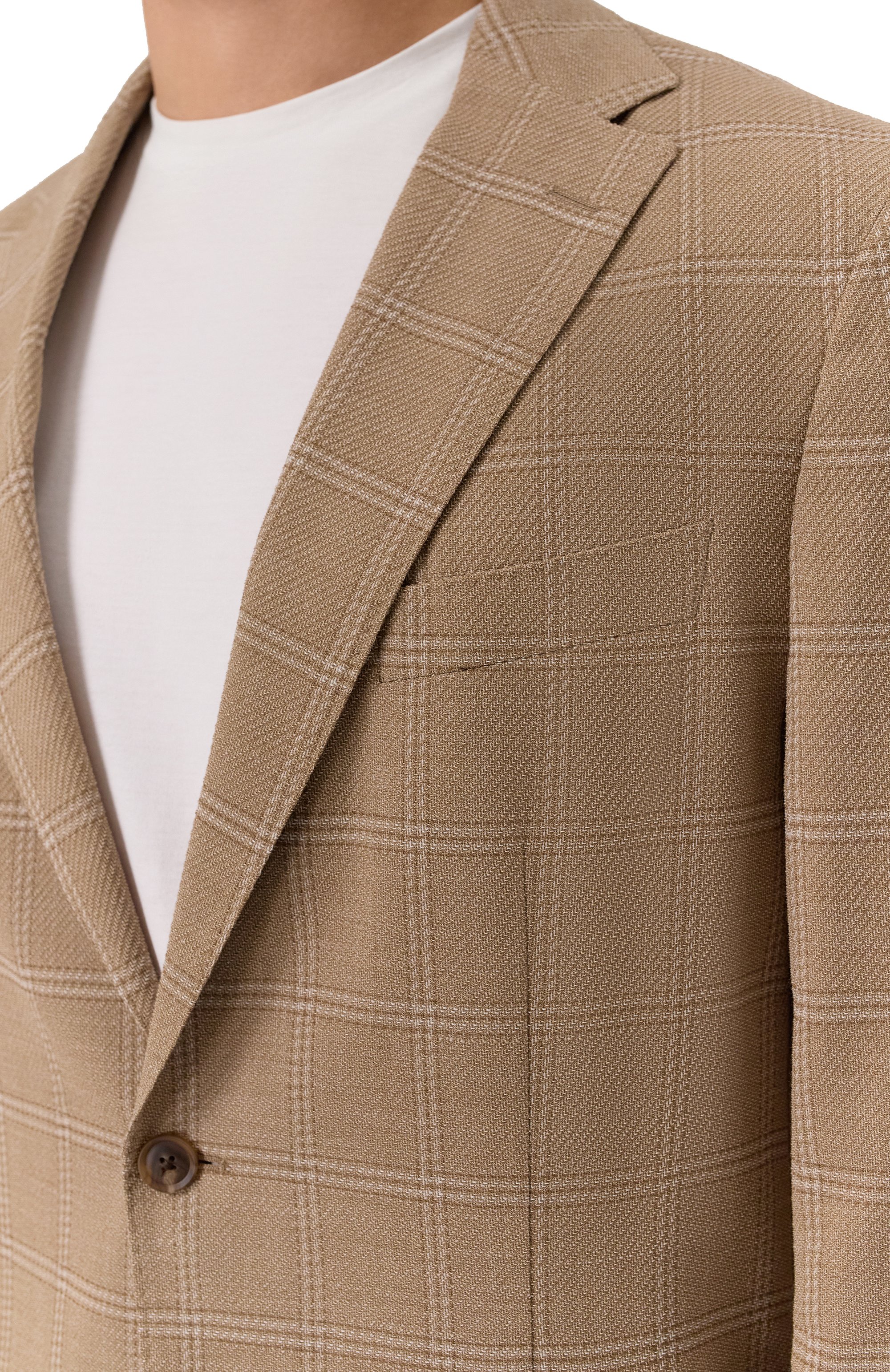 Пиджак из шерсти и хлопка BOSS, арт. 50545840, фото 7