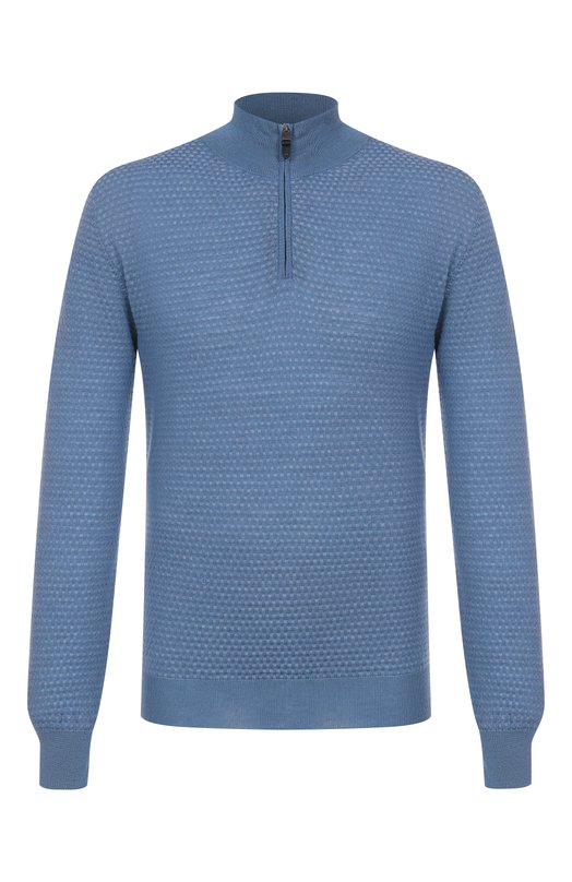 Шерстяной свитер Canali C0015/MK02359 Голубой C0015/MK02359