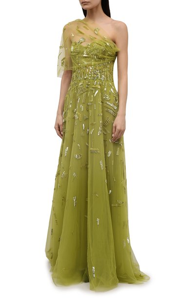 Платье с отделкой пайетками ZUHAIR MURAD, арт. FDR21019/EMNI001, фото 3