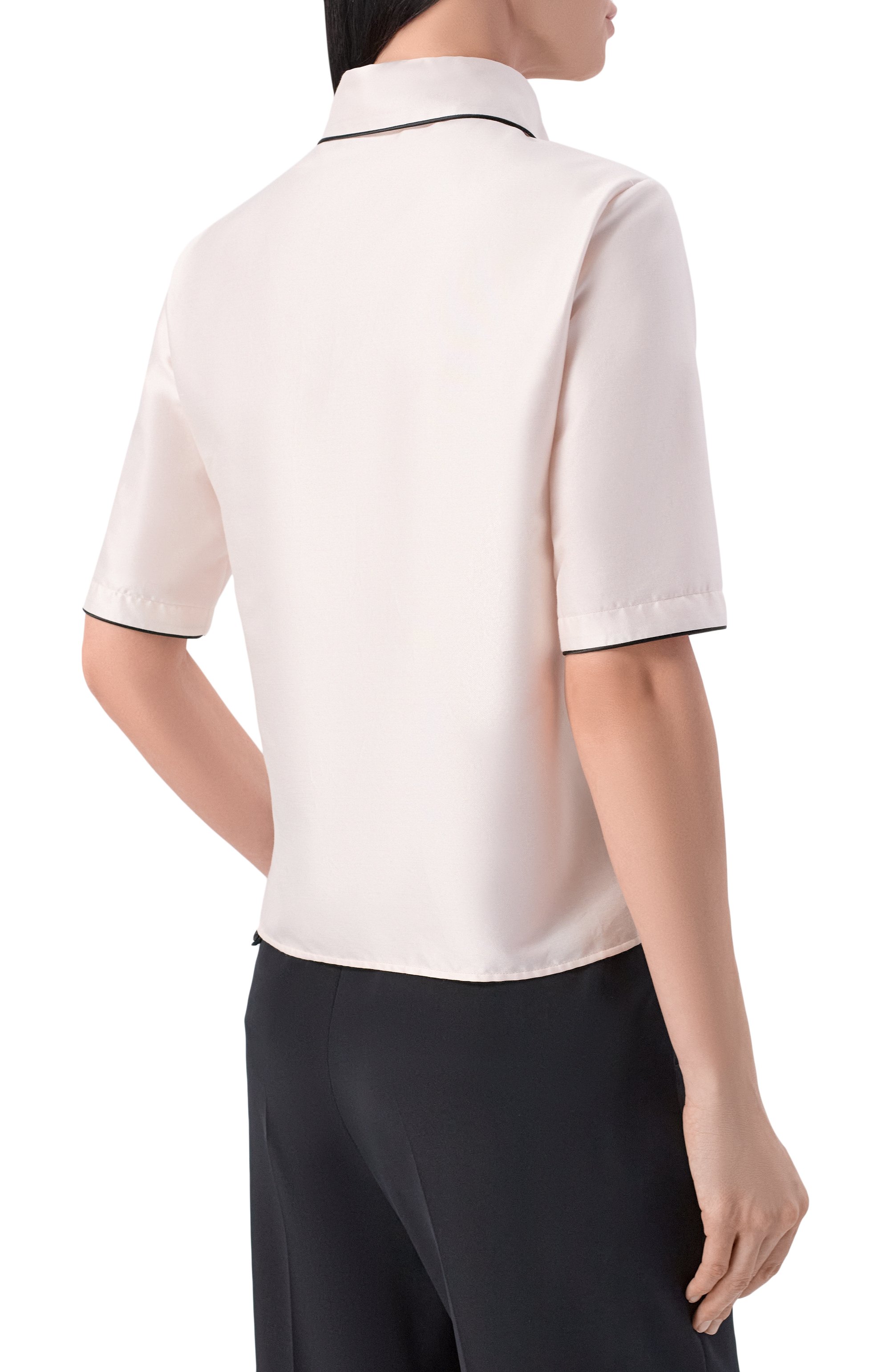 Рубашка из хлопка и шелка KITON, арт. D61462K09R19, фото 4