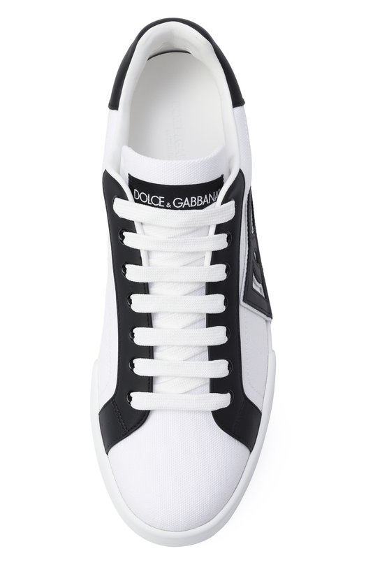 Комбинированные кеды Portofino Light Strobel Dolce & Gabbana CS2343/AE629 Белый  CS2343/AE629 Фото 6