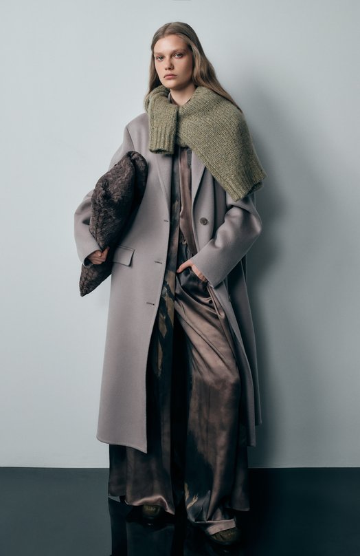 Шелковые брюки Kiton D48122K0585G03 Коричневый  D48122K0585G03 Фото 6