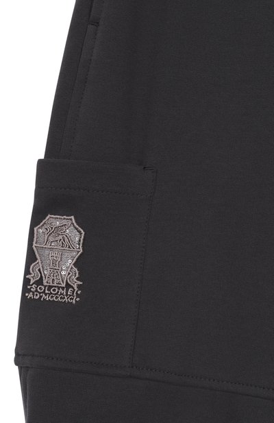 Хлопковые джоггеры BRUNELLO CUCINELLI, арт. BN05NE473B, фото 3