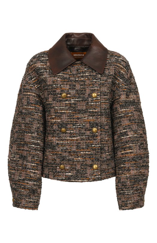 Твидовый жакет Хохлома х Алена Ахмадуллина WTO1323 Хаки WTO1323