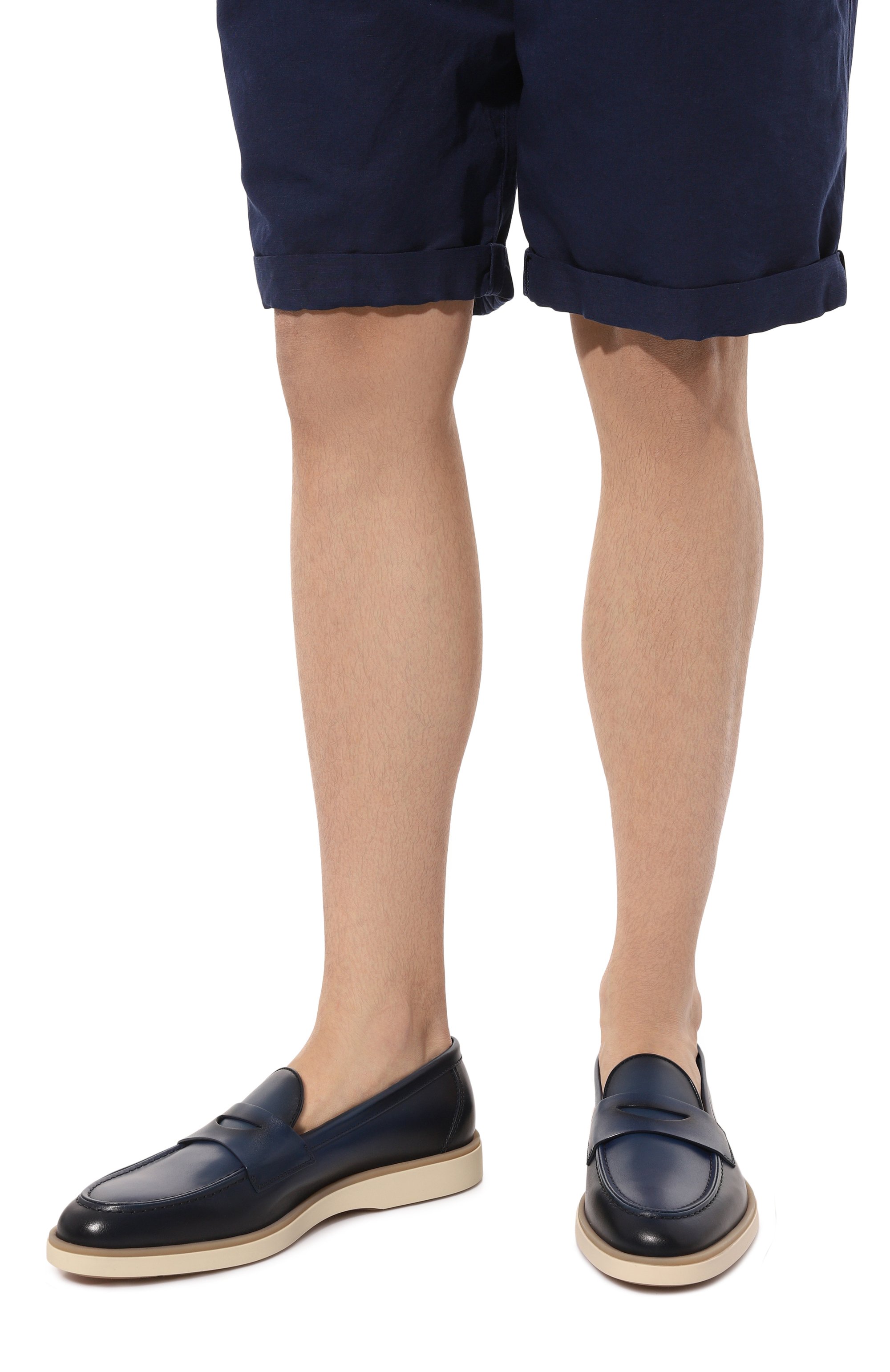 Кожаные пенни-лоферы detroit SANTONI, арт. MGDG18714TIFSSK7U46, фото 3