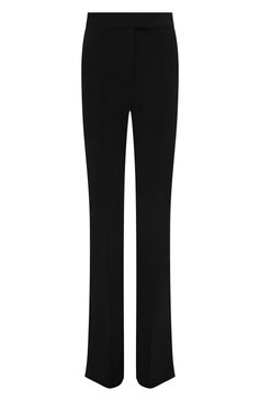 Женские брюки HELMUT LANG черного цвета, арт. N05HW204 | Фото 1 (Материал внешний: Вискоза, Синтетический материал; Стили: Минимализм; Женское Кросс-КТ: Брюки-одежда; Силуэт Ж (брюки и джинсы): Расклешенные; Длина (брюки, джинсы): Стандартные)